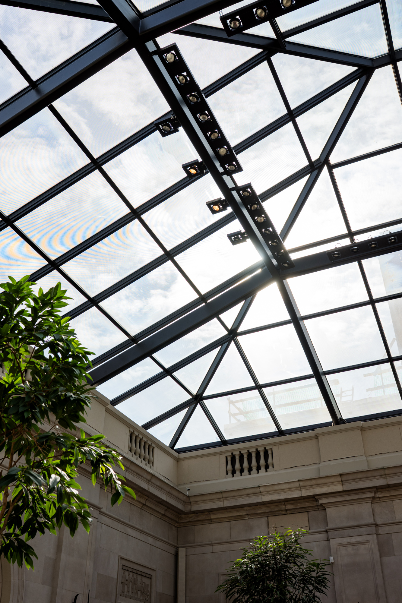 Columbus Museum of Art wedding atrium glass ceiling ceremony